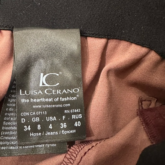 Suede pants cognac/tan - Picture 3 of 4